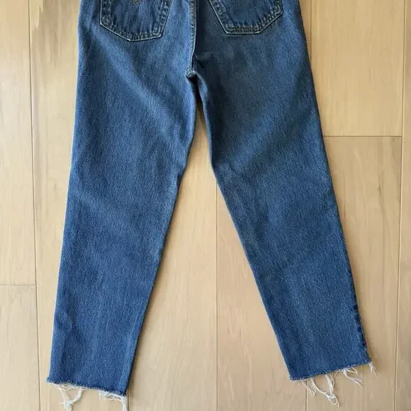 Vintage Levis 501 Jeans 25 Blue 80s Denim Made in USA Workwear Non Selvedge - Picture 8 of 10